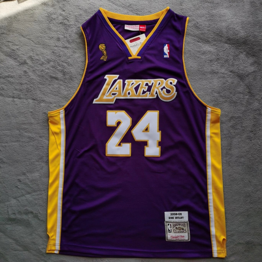 Lakers No. 24 Kobe champion purple jersey NBA retro