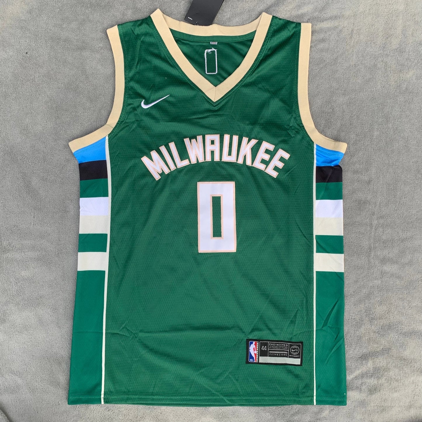 Damian Lillard No. 0 Milwaukee Green Jersey NBA