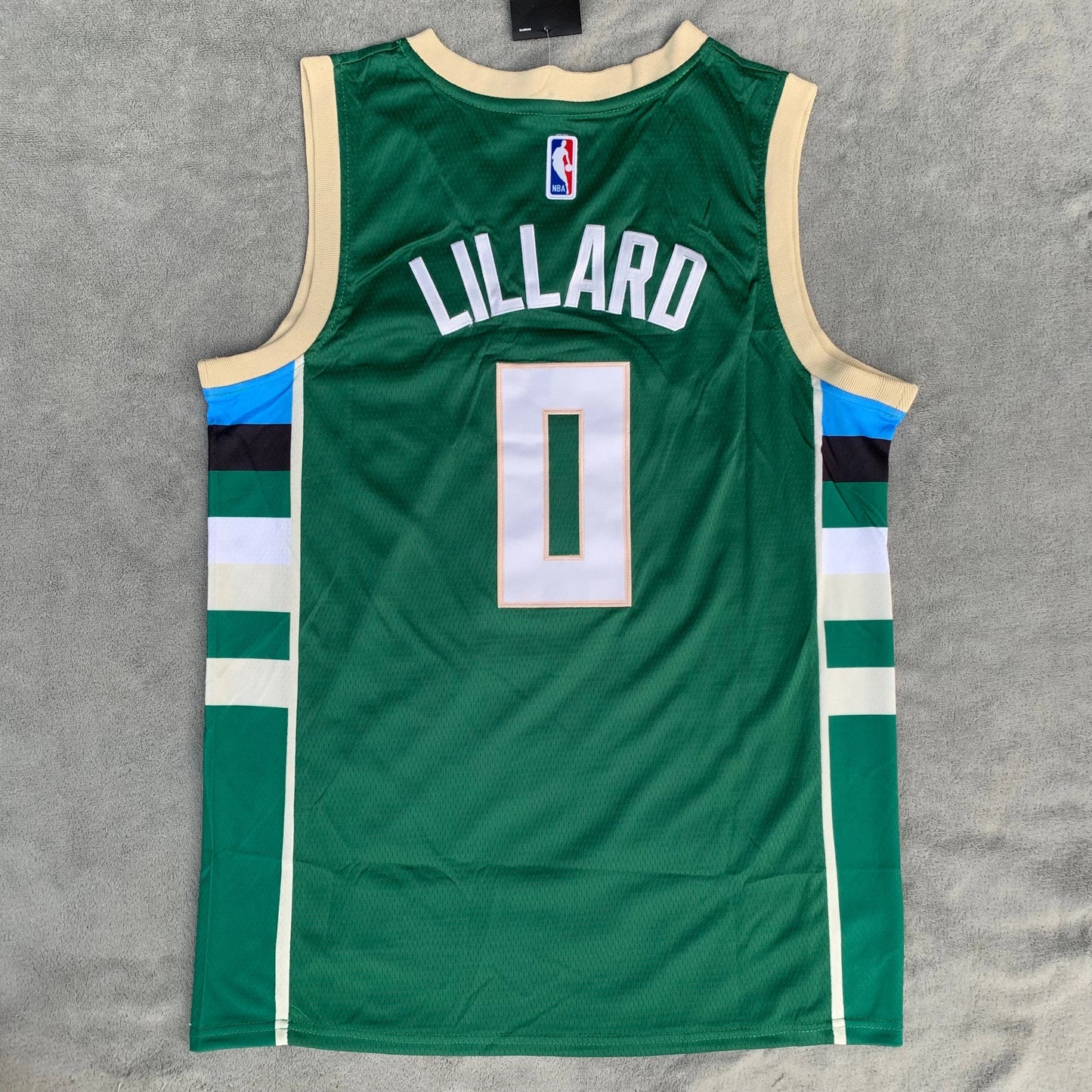 Damian Lillard No. 0 Milwaukee Green Jersey NBA